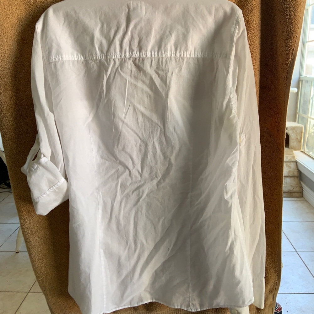 J Crew white blouse